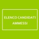 Elenco Candidati Ammessi
