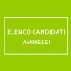 Elenco Candidati Ammessi